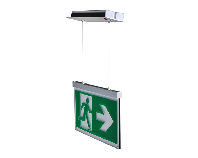 LE2916-B aluminiumssnor suspendert takmonterte utgangsskilt