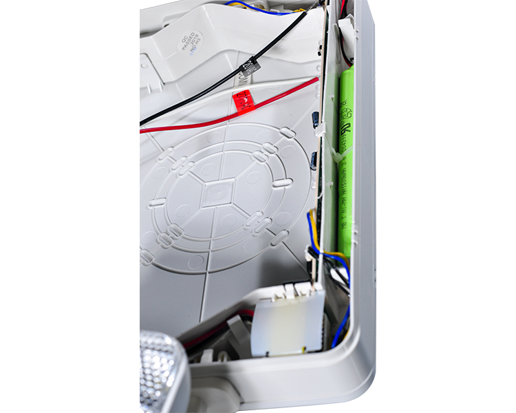 JLEC2BCW-Bi-Color LED Combo Emergency Exit-skilt med LED-hoder
