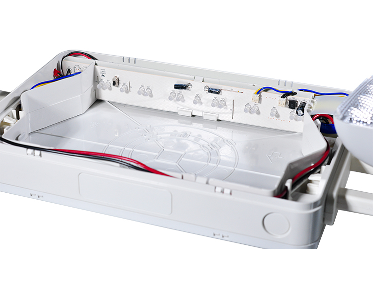 JLEC2BCW-Bi-Color LED Combo Emergency Exit-skilt med LED-hoder
