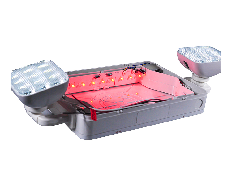 JLEC2BCW-Bi-Color LED Combo Emergency Exit-skilt med LED-hoder