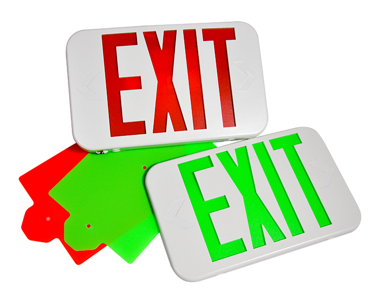 EZXTEU2BCWEM (EZCXTEU2BCWEM) -Bi-Color Compact Size LED Exit Sign