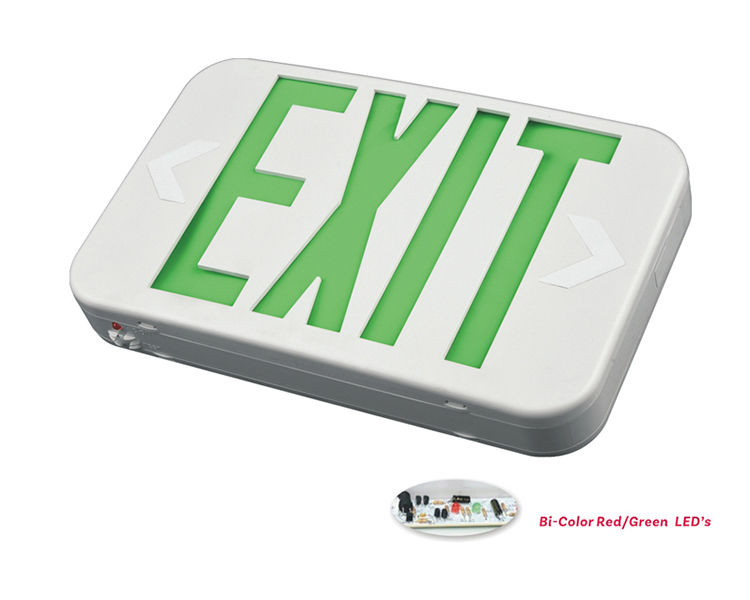 EZXTEU2BCWEM (EZCXTEU2BCWEM) -Bi-Color Compact Size LED Exit Sign