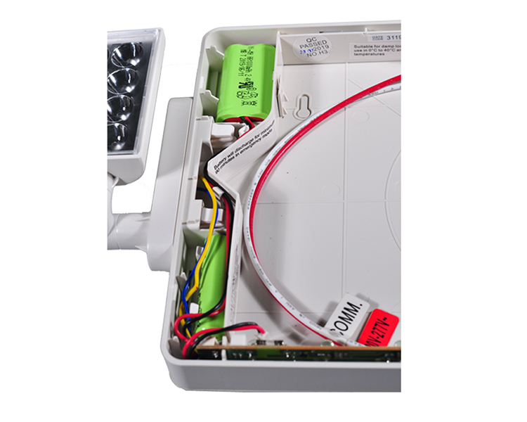 JLECD2GW-Green Emergency Fire Exit Lights med LED-hoder