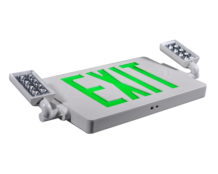 JLECD2GW-Green Emergency Fire Exit Lights med LED-hoder