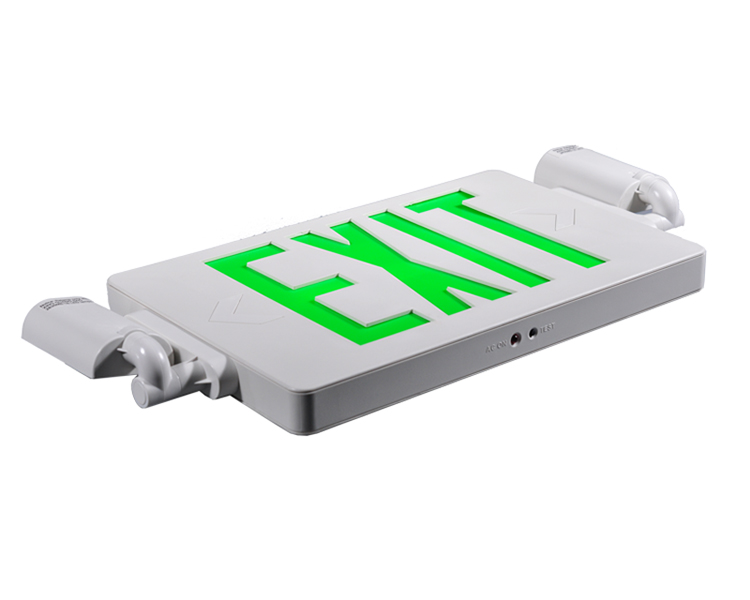 JLECD2GW-Green Emergency Fire Exit Lights med LED-hoder