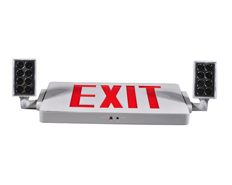 JLECD2RW-EFRENCY Fire Exit Lights med røde bokstaver