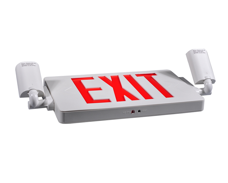 JLECD2RW-EFRENCY Fire Exit Lights med røde bokstaver