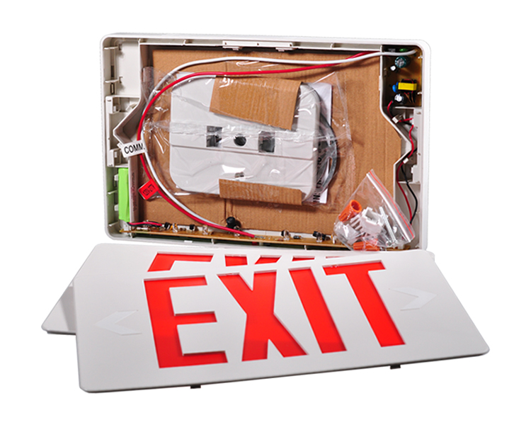 Jleed2rwem-New Slim Red LED Exit-skilt