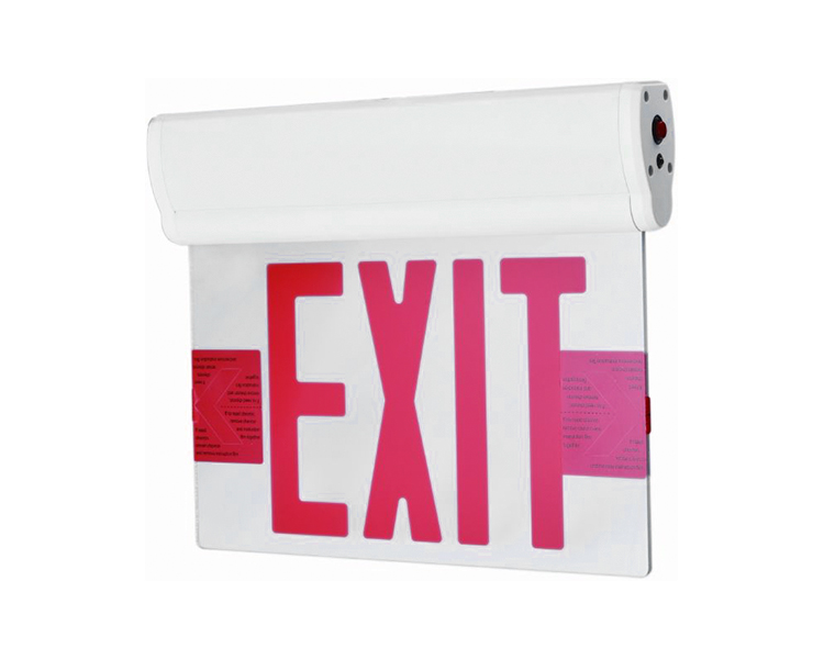 Jelcex1RM-singel ansikt LED Exit Light with Silver Mylar