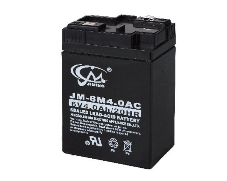 Oppladbart bly-syre batteri 6v 4ah