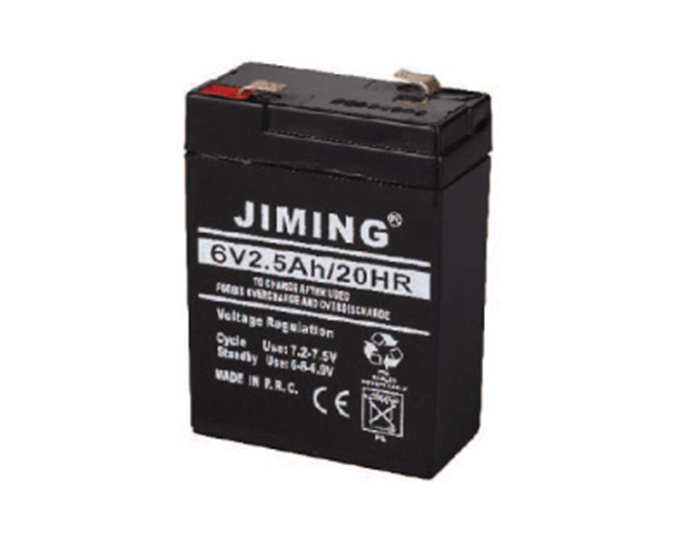 Oppladbart bly-syre batteri 6V 2.5ah