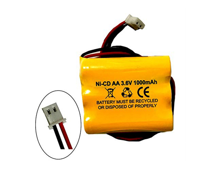 Ni-Cad batteri 3.6V 1000mAh