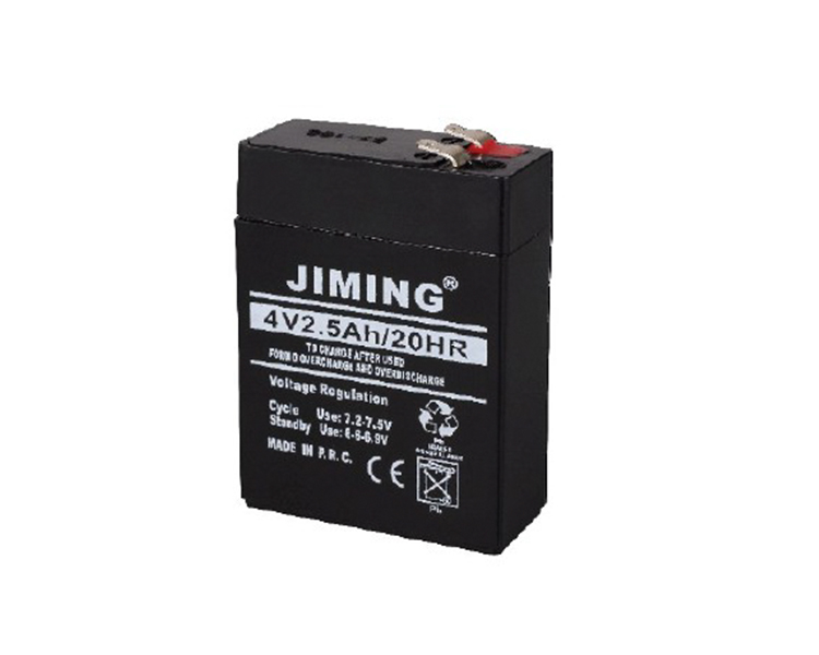 Oppladbart bly-syre batteri 4V 2.5ah